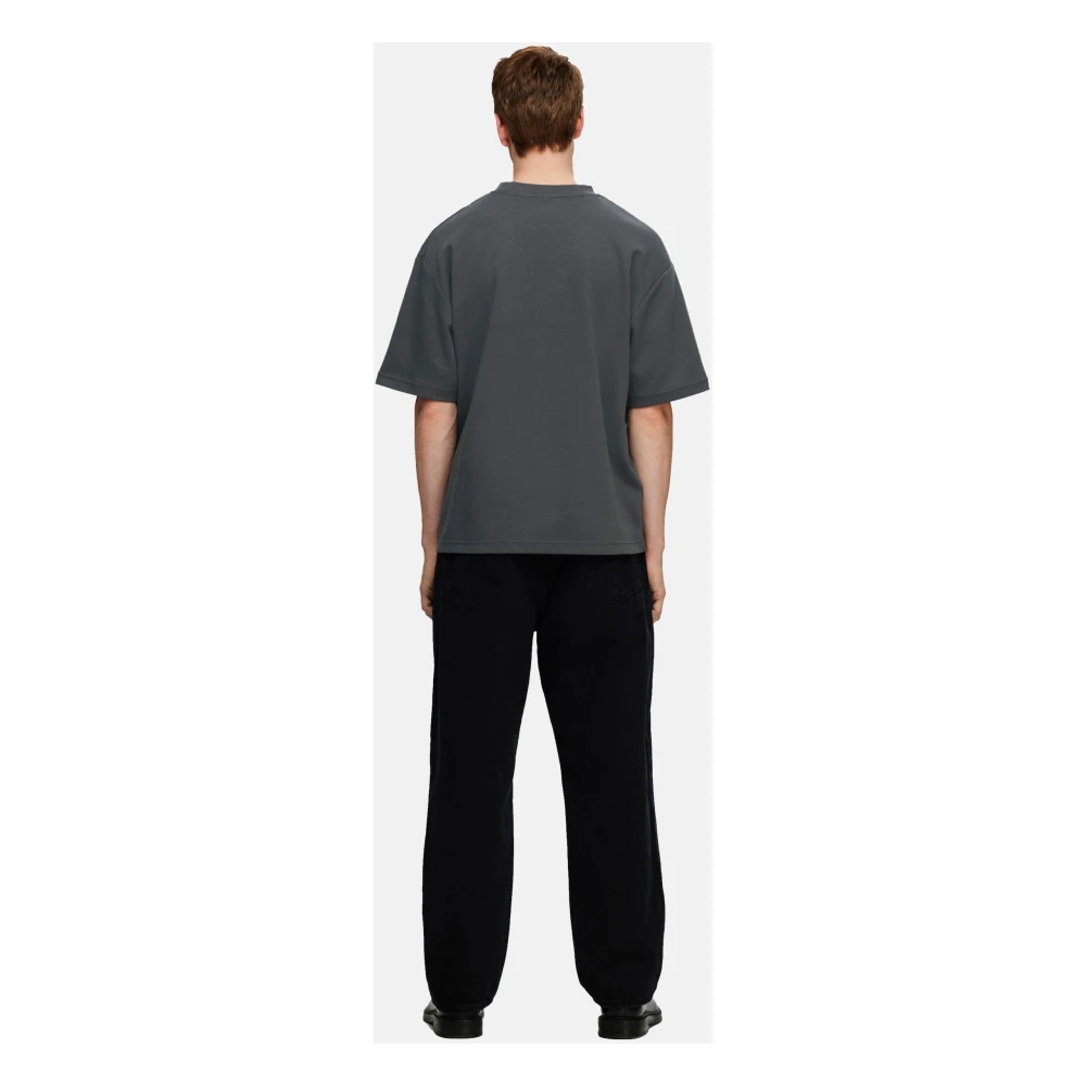 Selected Homme Casual T-shirt met korte mouwen Gray Heren