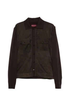 L/S Shirt Soft Suede with Knit