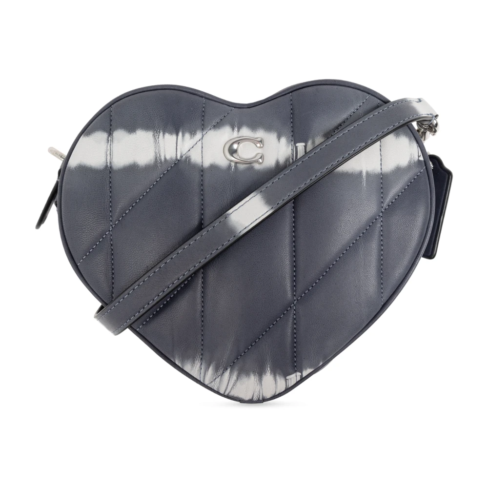 Coach Crossbody bags Quilted Tie-Dye Heart Crossbody in blauw