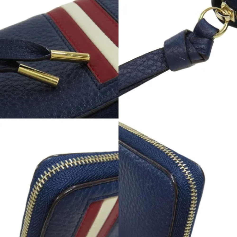 Bally Pre-owned Leather wallets Blue Dames