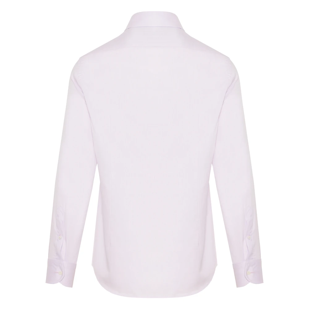 Corneliani Italiaans katoenen overhemd Purple Heren