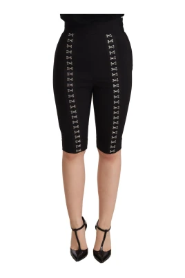 Högmidjade shorts i ullblandning