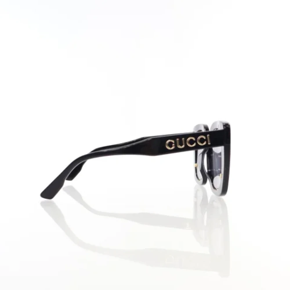 Gucci Vintage Pre-owned Acetate sunglasses Black Dames