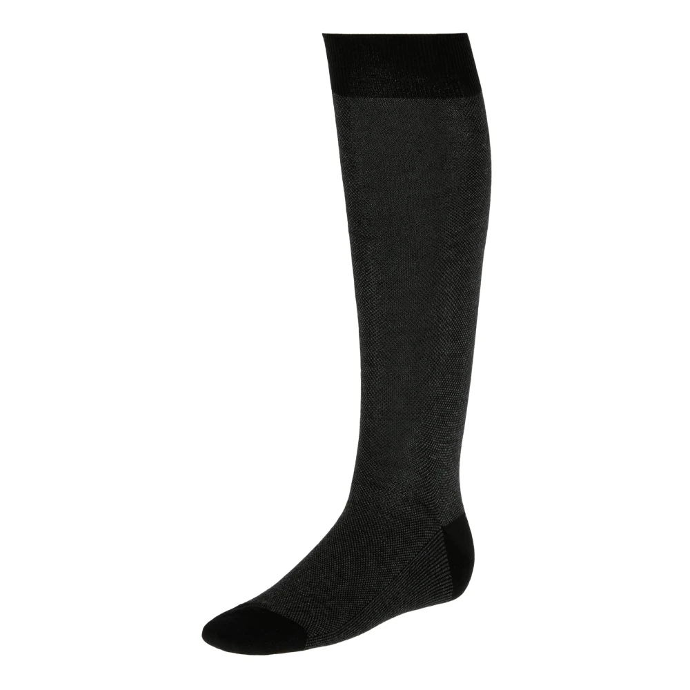 Boggi Milano Oxford Katoenen Sokken Black Heren