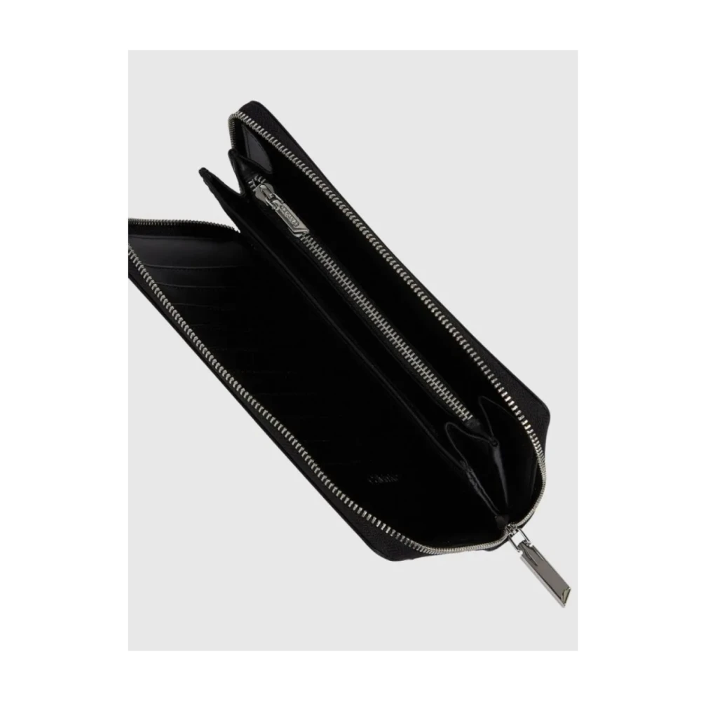 Calvin Klein Monogram PU Leren Portemonnee Zwart Black Dames