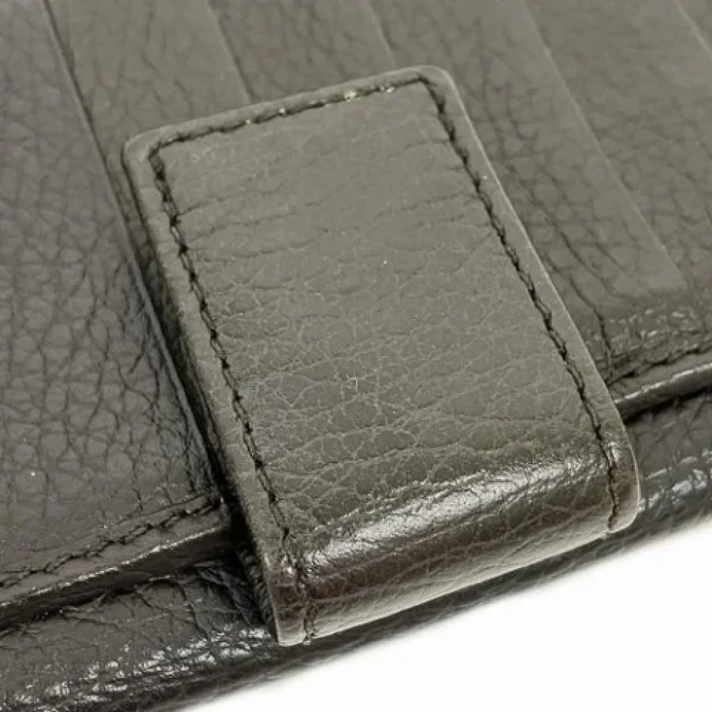 Gucci Vintage Pre-owned Leather wallets Black Dames