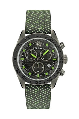 greca-dome-chrono-leather-watch-black