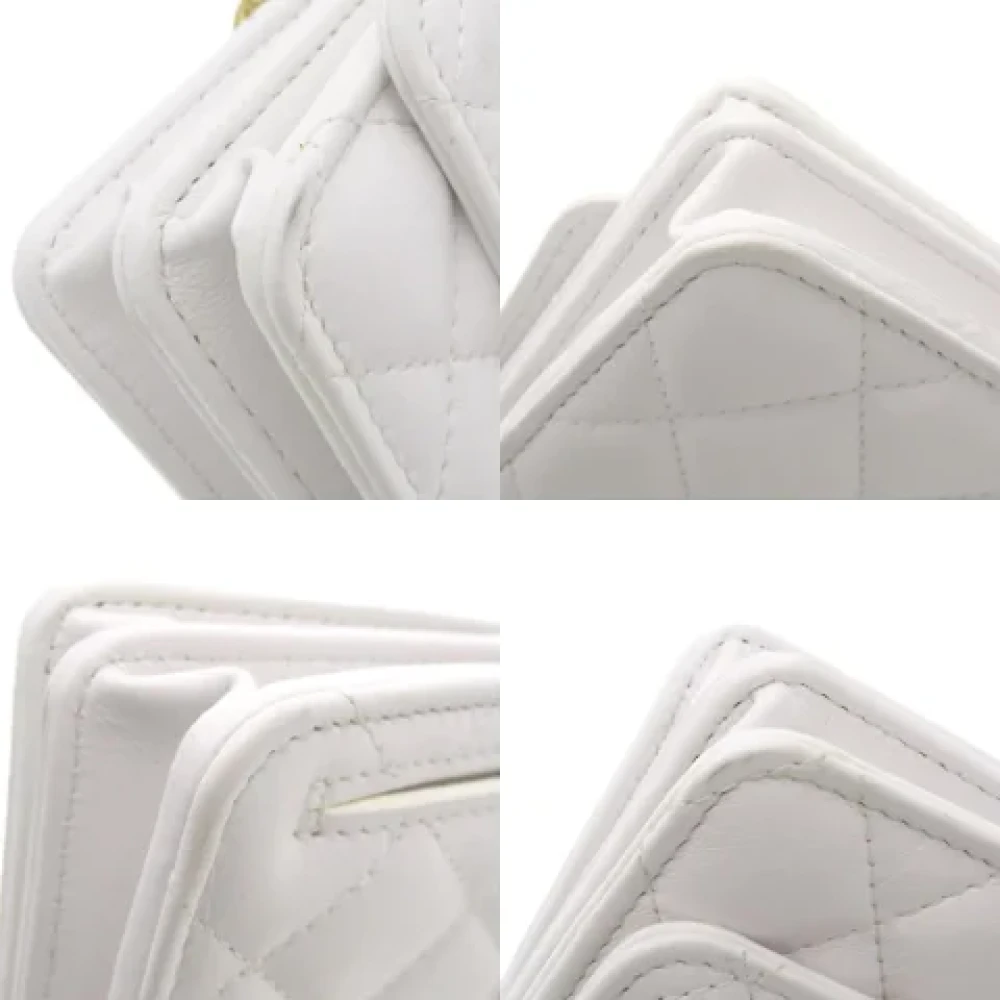 Chanel Vintage Pre-owned Leather chanel-bags White Dames