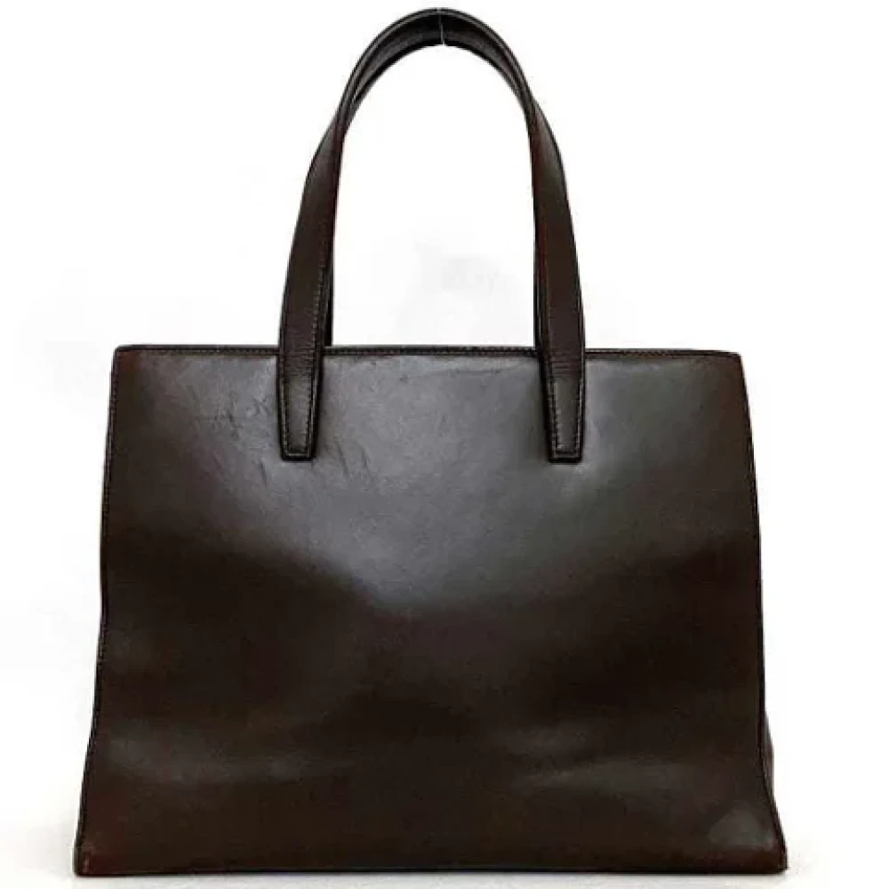 Loewe Pre-owned Fabric handbags Brown Dames