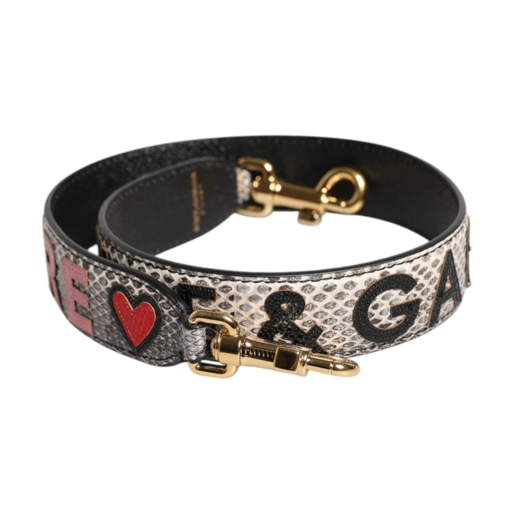 Dolce & Gabbana Women's Patch Bag Shoulder Strap With Logo Details