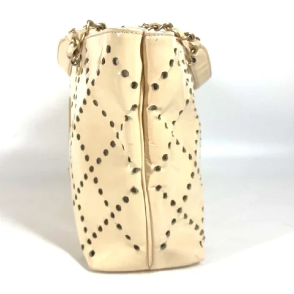 Chanel Vintage Pre-owned Fabric chanel-bags Beige Dames