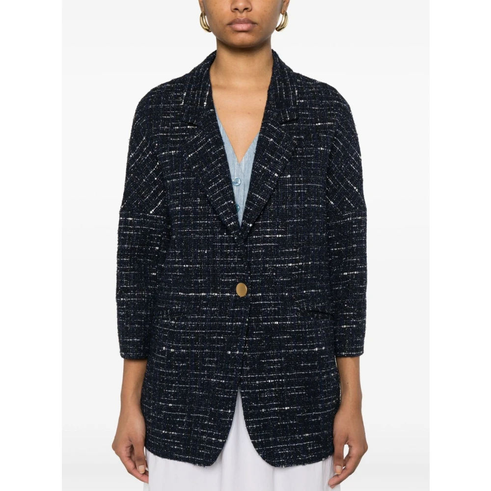 Tagliatore Dameskleding Jas & Mantel Blauw Ss25 Blue Dames