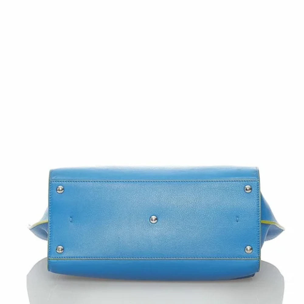 Fendi Vintage Pre-owned Leather handbags Blue Dames