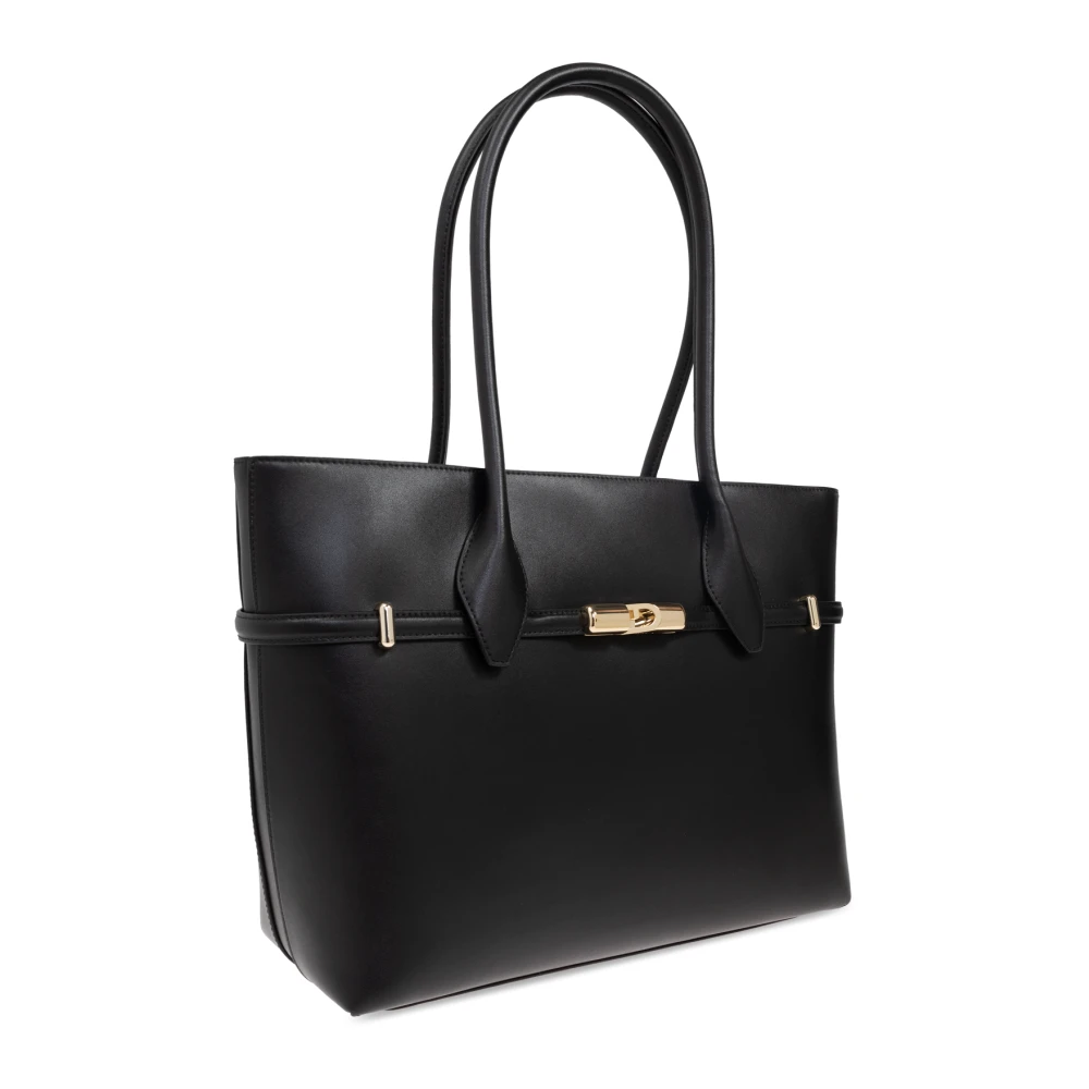 Furla Tas Goccia Large type shopper Black Dames