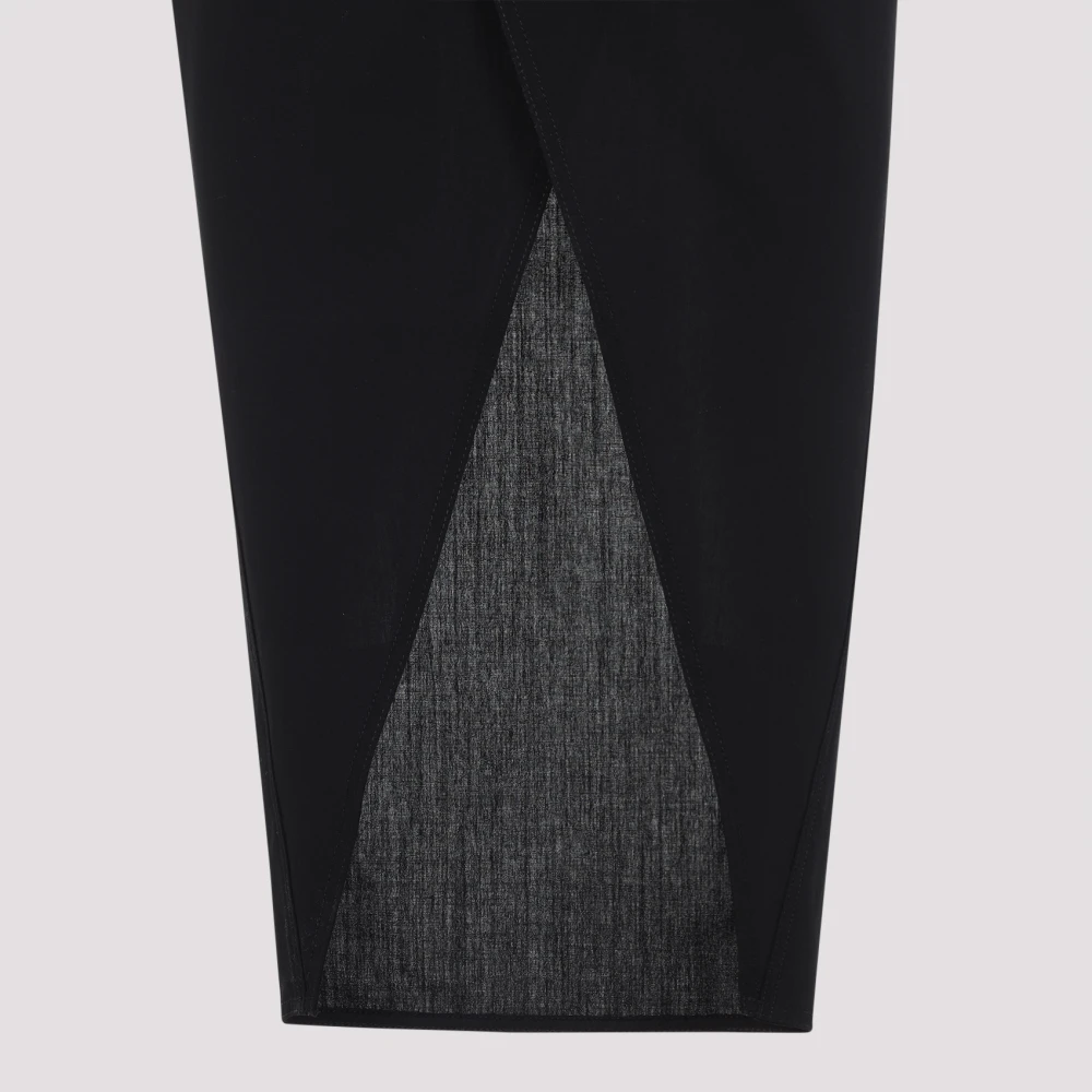 Rick Owens Wollen Rok Black Dames