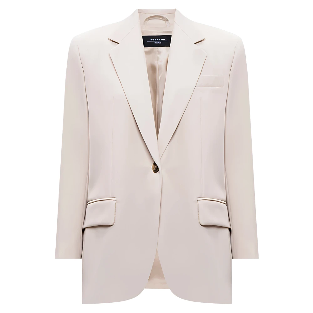 Weekend Max Mara Vrouw Beige Jassen Dames, S, Polyester, Giacca