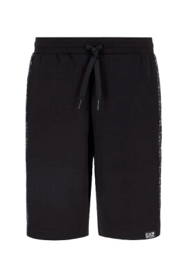 monogram-print-regular-fit-black-pants