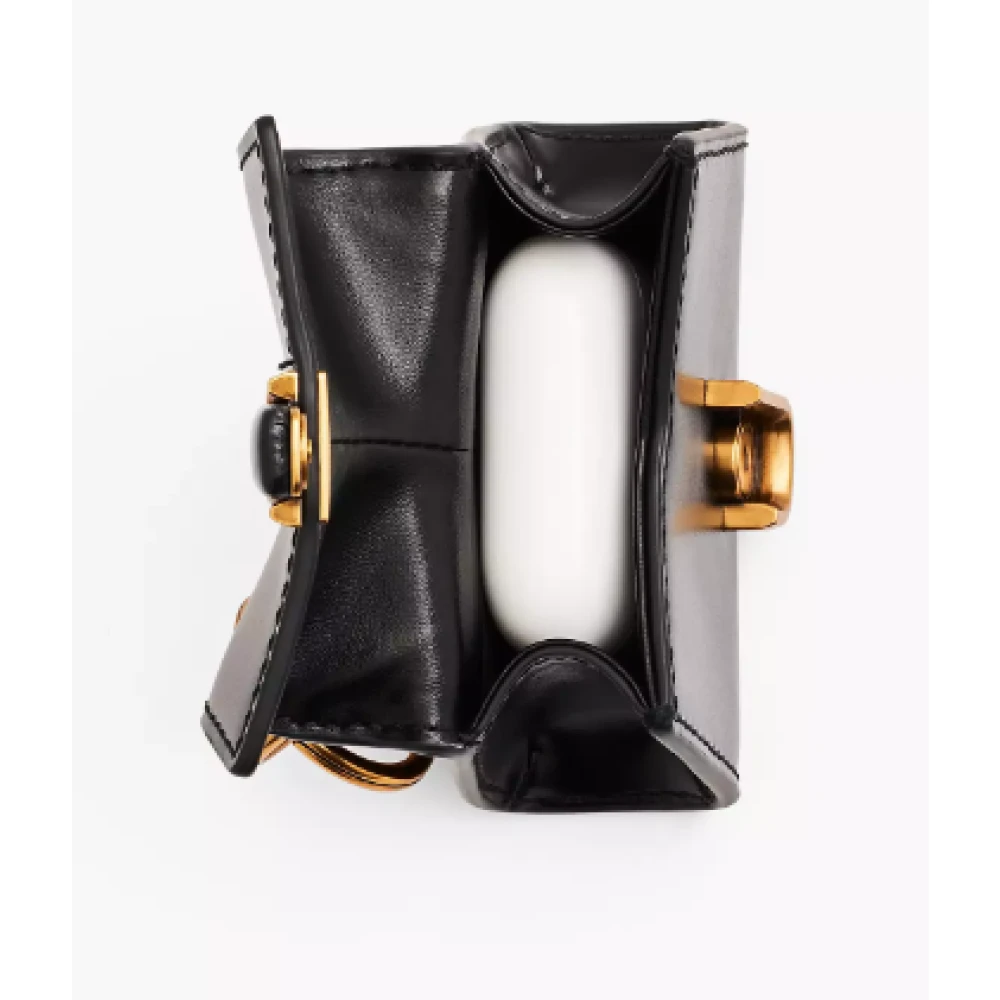 Marc Jacobs Metallic Blauw Leren Glittertas Gray Dames
