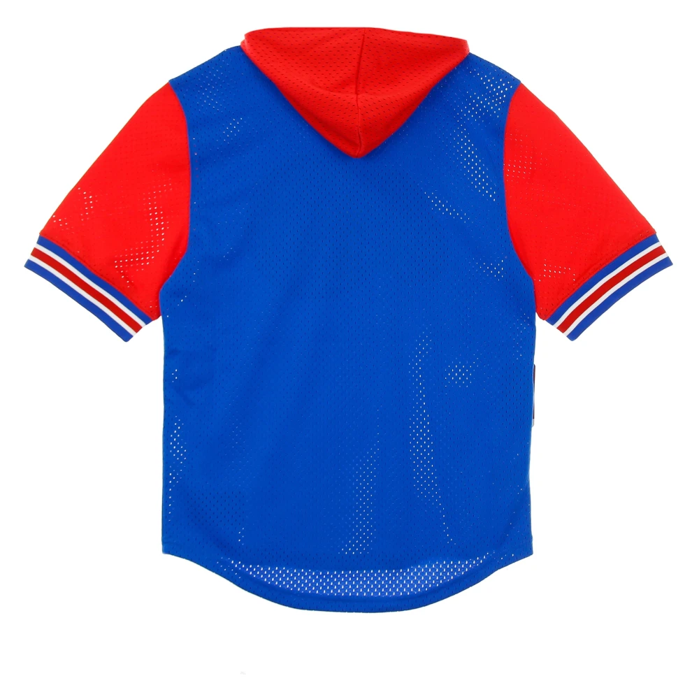 Mitchell & Ness Korte mouwen capuchon mesh sweatshirt NBA Blue Heren