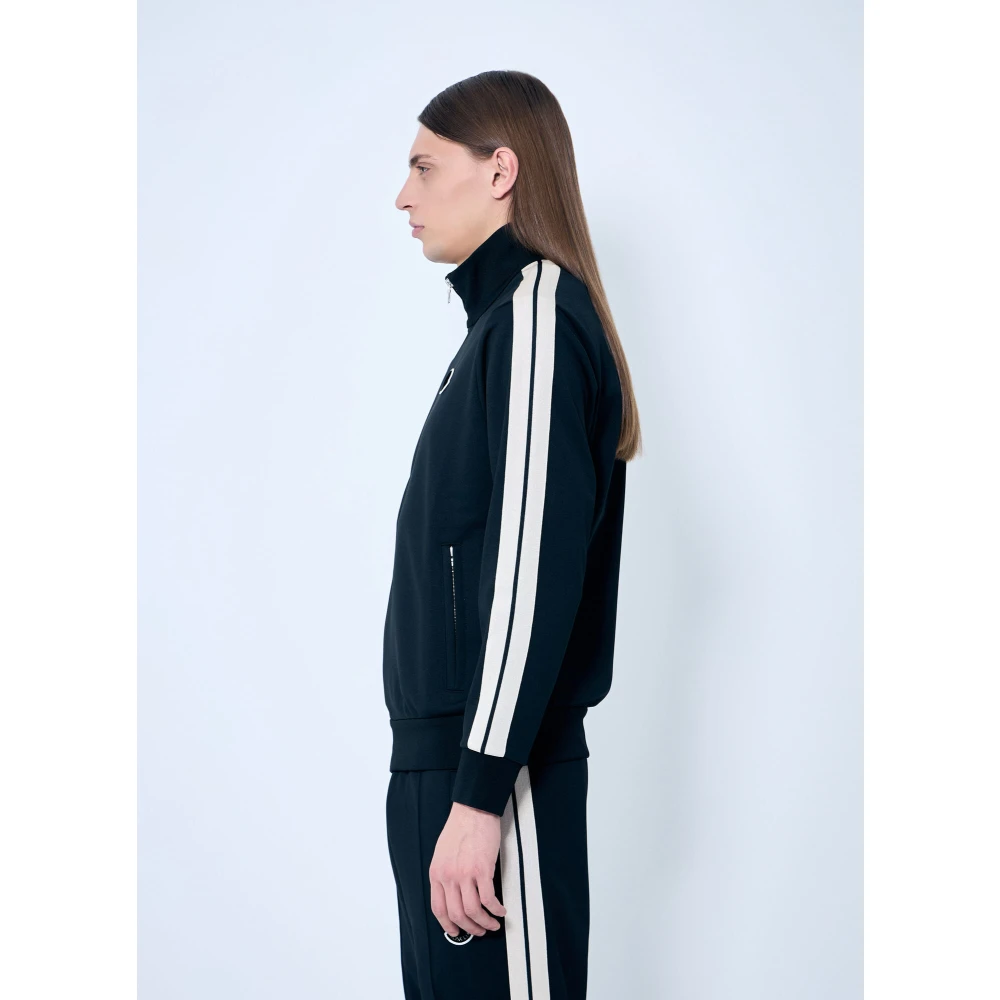 Moncler Logo Patch Zip-Up Cardigan Black Heren
