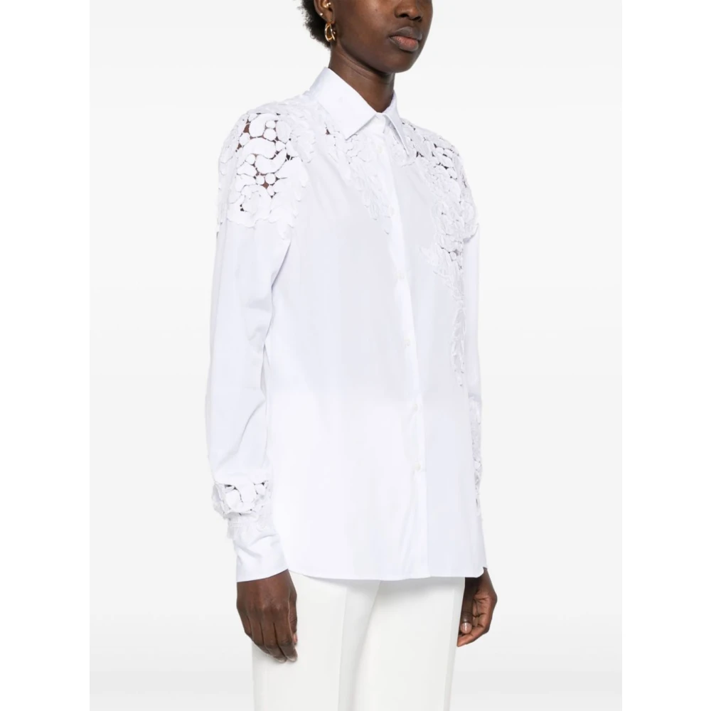 Ermanno Scervino Bianco Damesoverhemd Ss25 White Dames