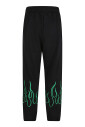pantalon-noir-avec-flammes-vertes-brodees