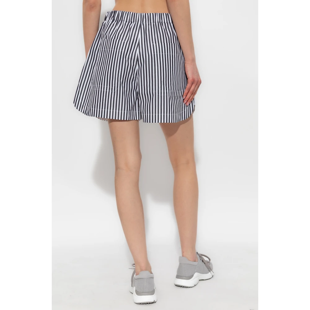 SPORTMAX Gestreepte shorts 'Muscari' Gray Dames