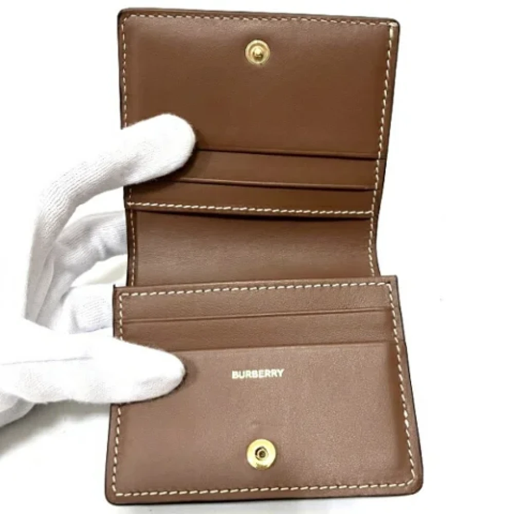 Burberry Vintage Pre-owned Leather wallets Brown Dames
