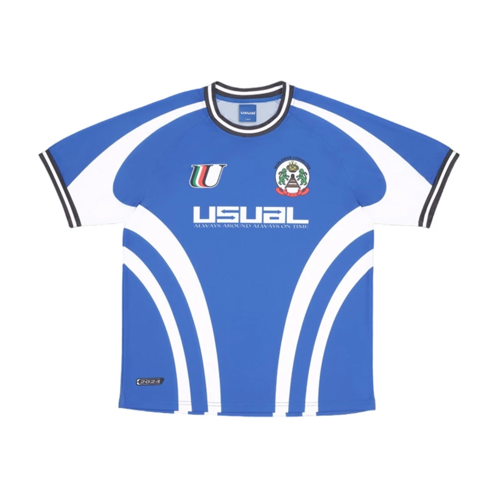 Usual Rush Soccer T-Shirt Lente Zomer 2024 Blue Heren