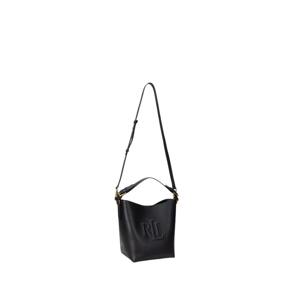 Ralph Lauren Dames Schoudertas Leer Stijlvol Model Black Dames