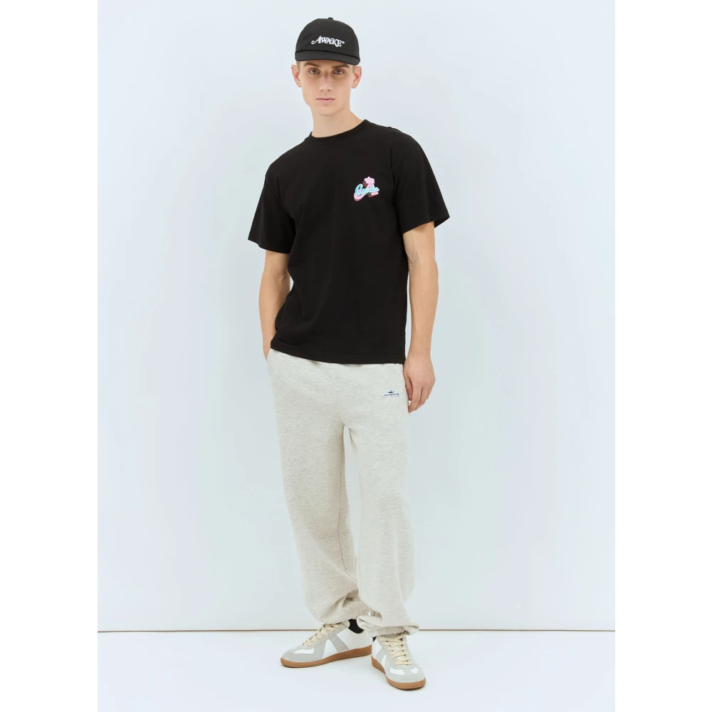 Awake NY Katoenen Jersey Kroon Grafisch T-shirt Black Heren