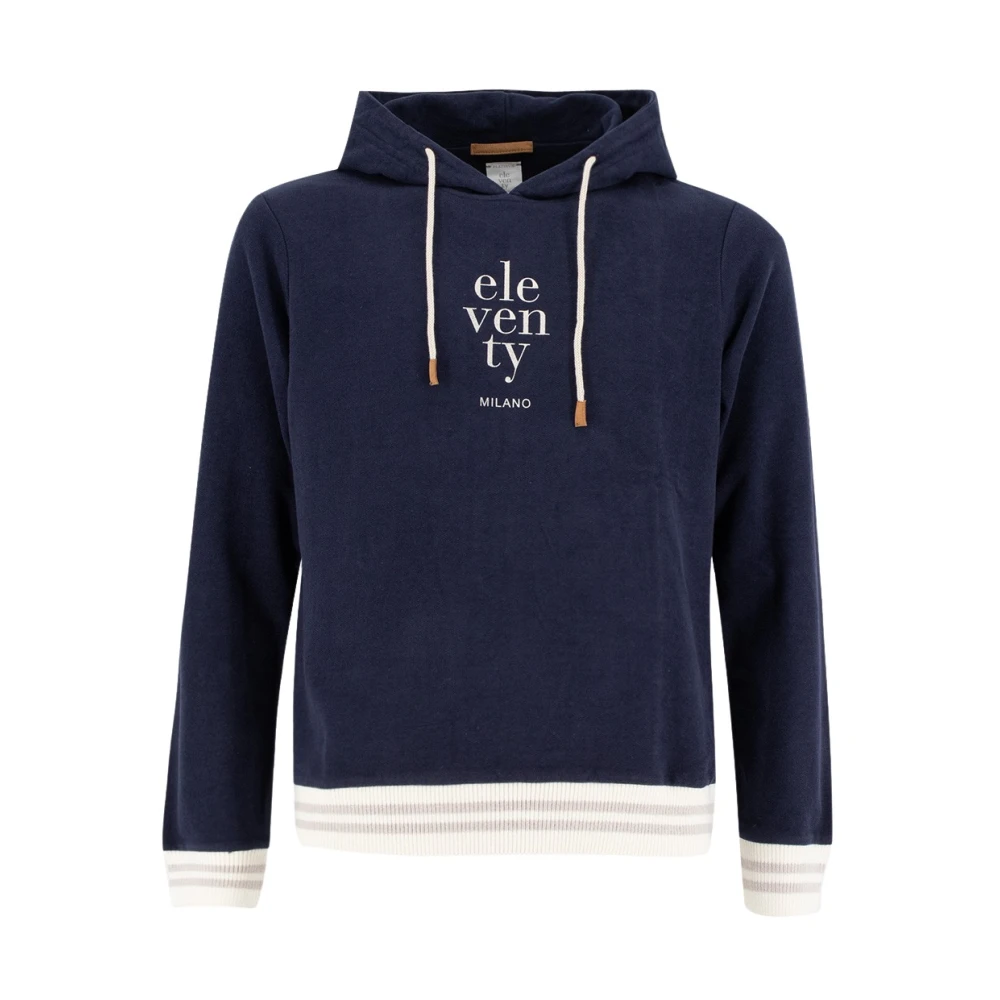 Eleventy Herren Blau Sweatshirts & Hoodies, Xlgröße: