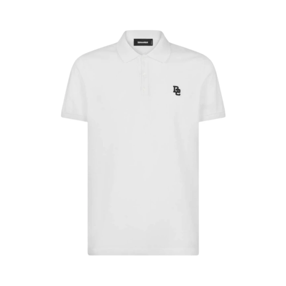 Dsquared2 Tennis Fit Polo Shirt White Heren