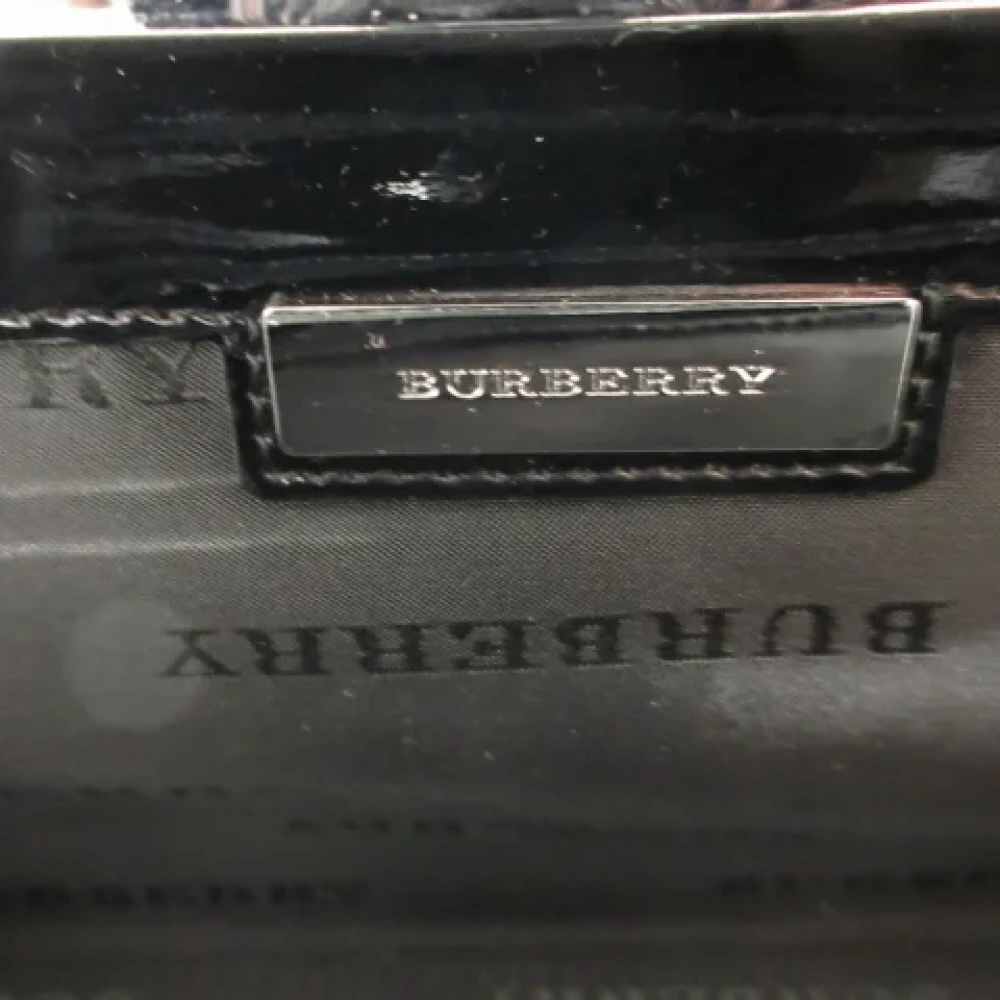 Burberry Vintage Pre-owned Leather handbags Black Dames