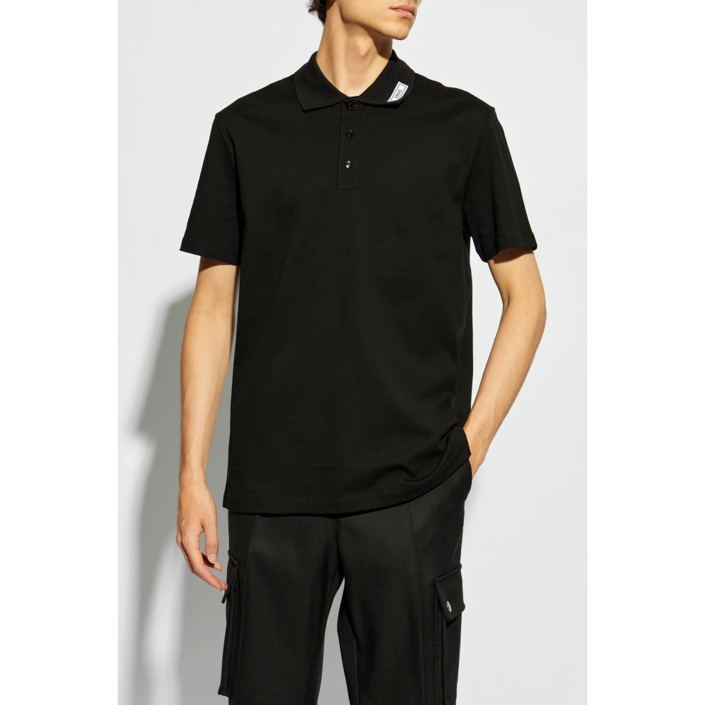 Versace Polo met logo Black Heren