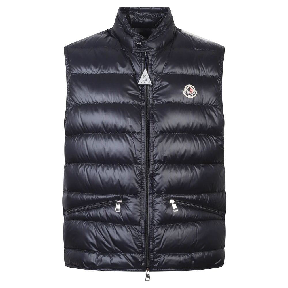Moncler Men's Blue Gui Quilted Down Vest