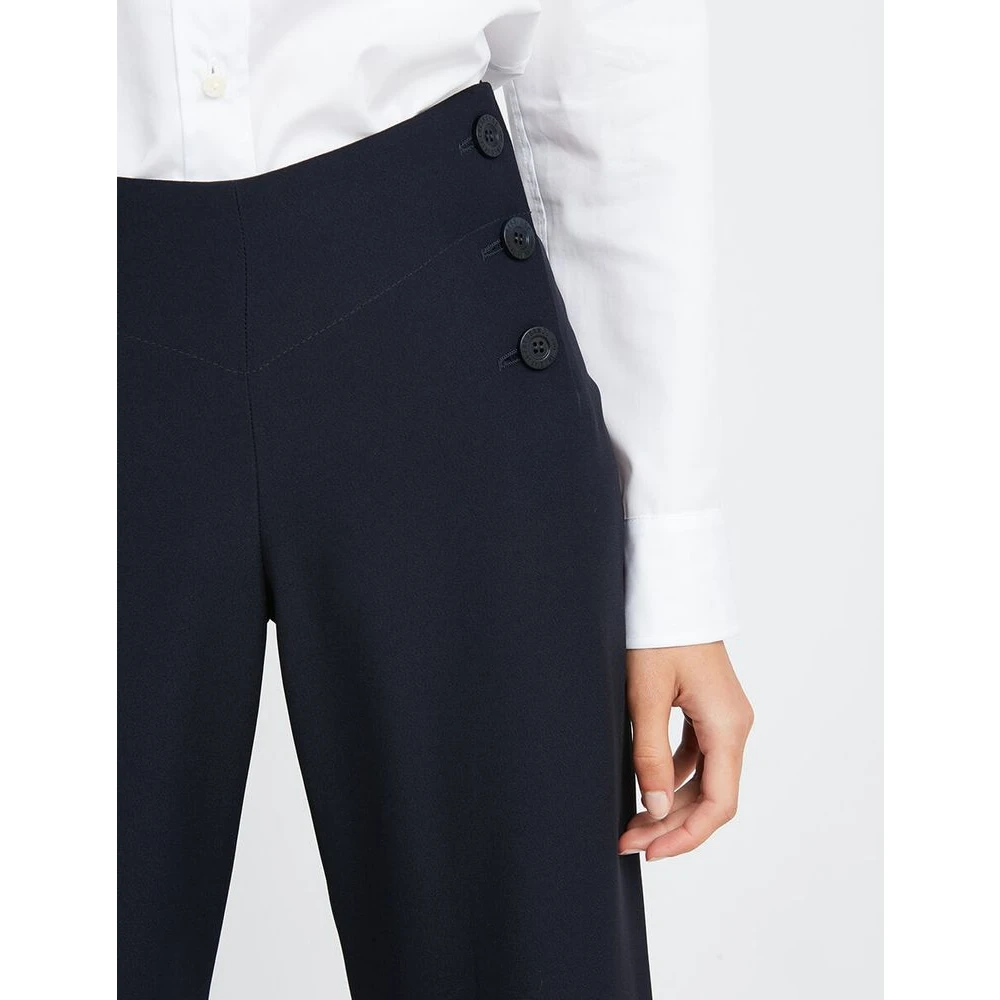 Ines De La Fressange Paris Gabriel navy broek Blue Dames