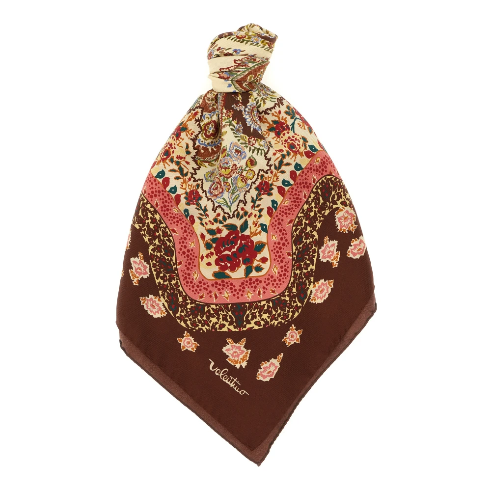 Valentino Garavani , Silk Scarves, Female, Multicolor, One Size, Voyage Imaginaire Cachemire Shawl