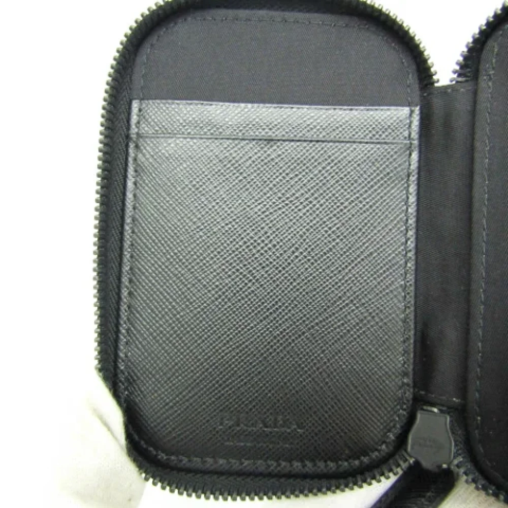 Prada Vintage Pre-owned Nylon key-holders Black Dames