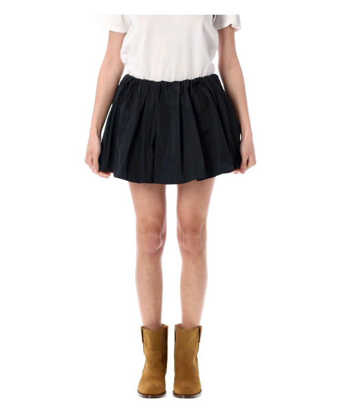black-bermuda-shorts-with-gathered-circle-skort