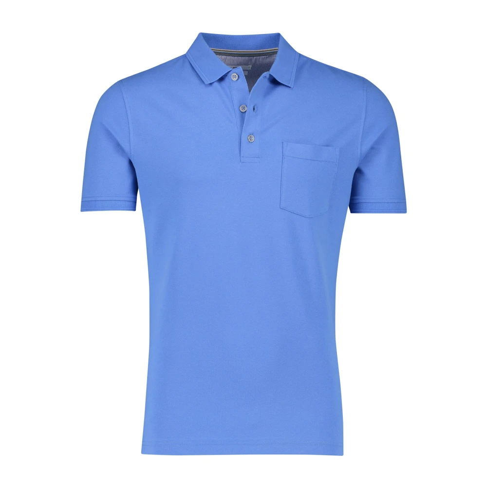 BRAX Blauw Poloshirt Korte Mouw Blue Heren