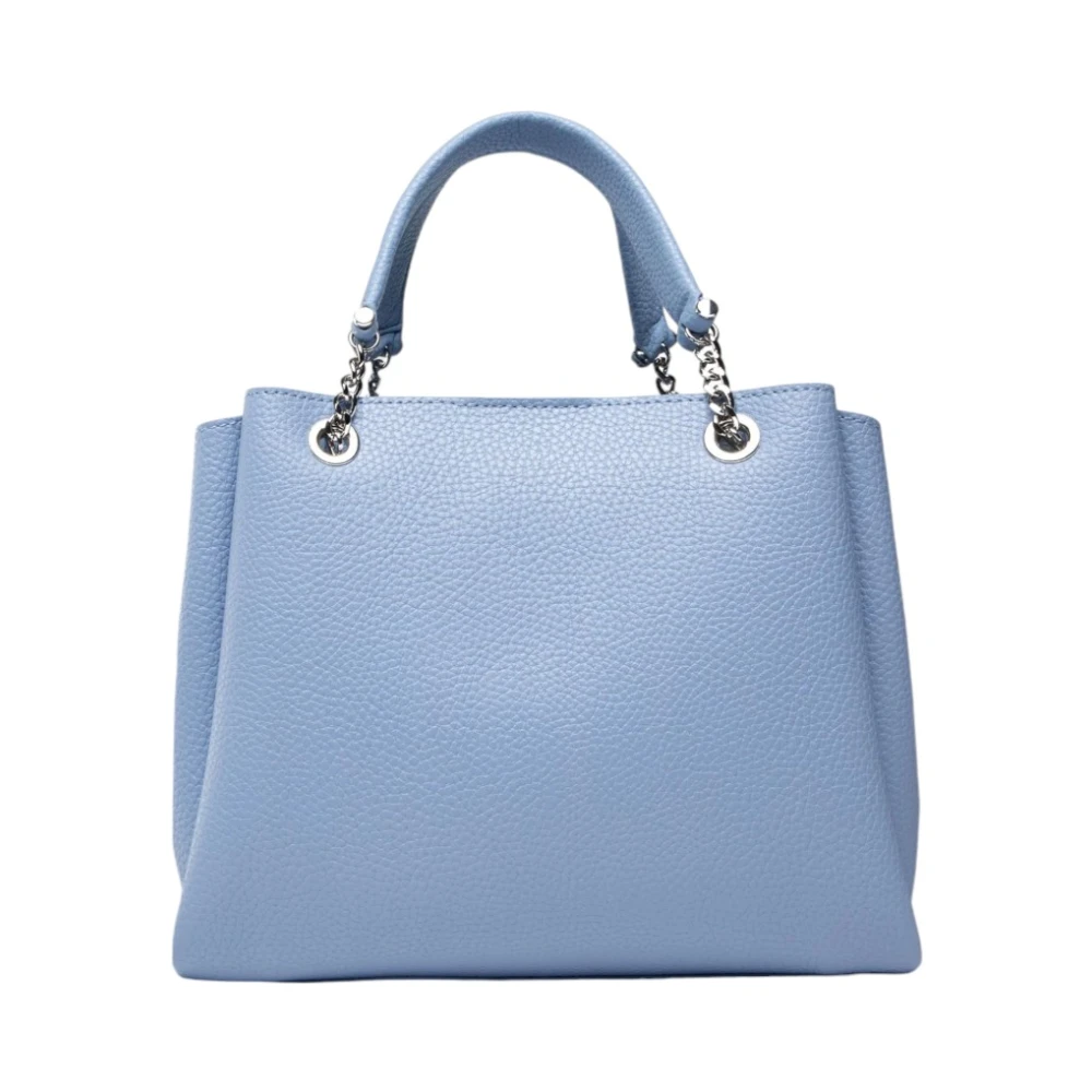 Emporio Armani Stijlvolle Leren Portemonnee Blue Dames