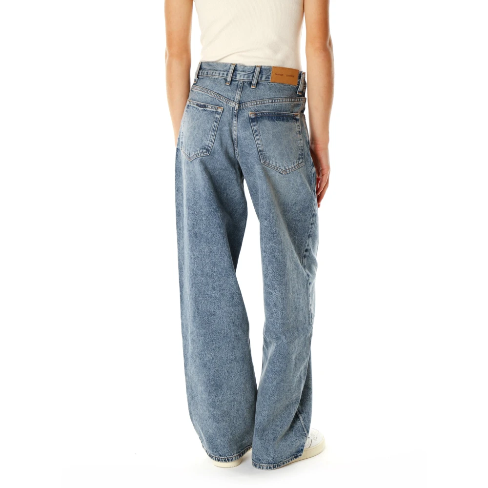 Samsøe High Waist Wide Jeans Blue Dames