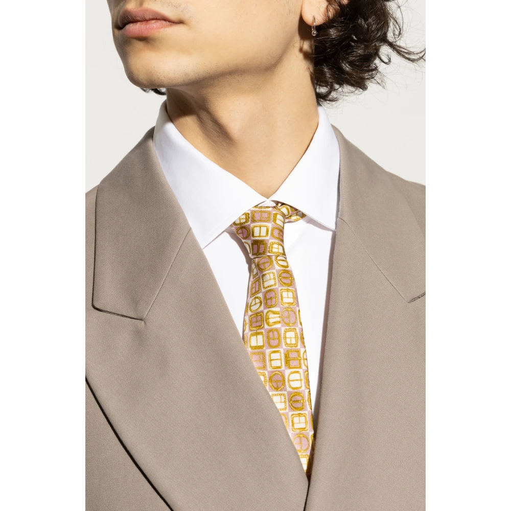 Moschino Zijden stropdas Multicolor Heren