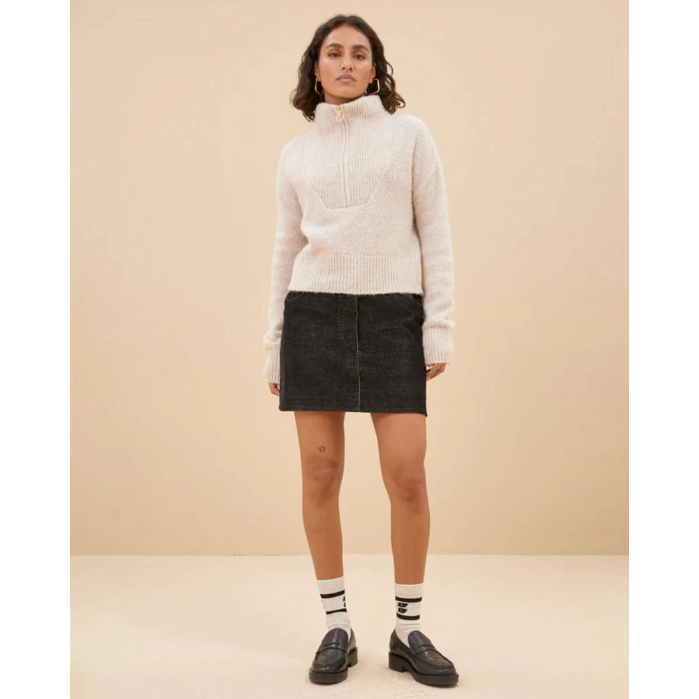By-Bar Boxy Beau Pullover Beige Dames