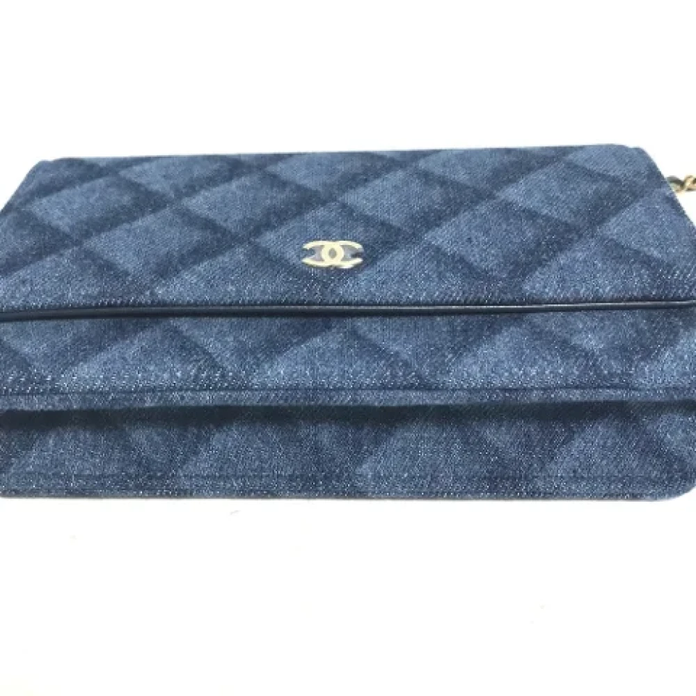 Chanel Vintage Pre-owned Denim chanel-bags Blue Dames