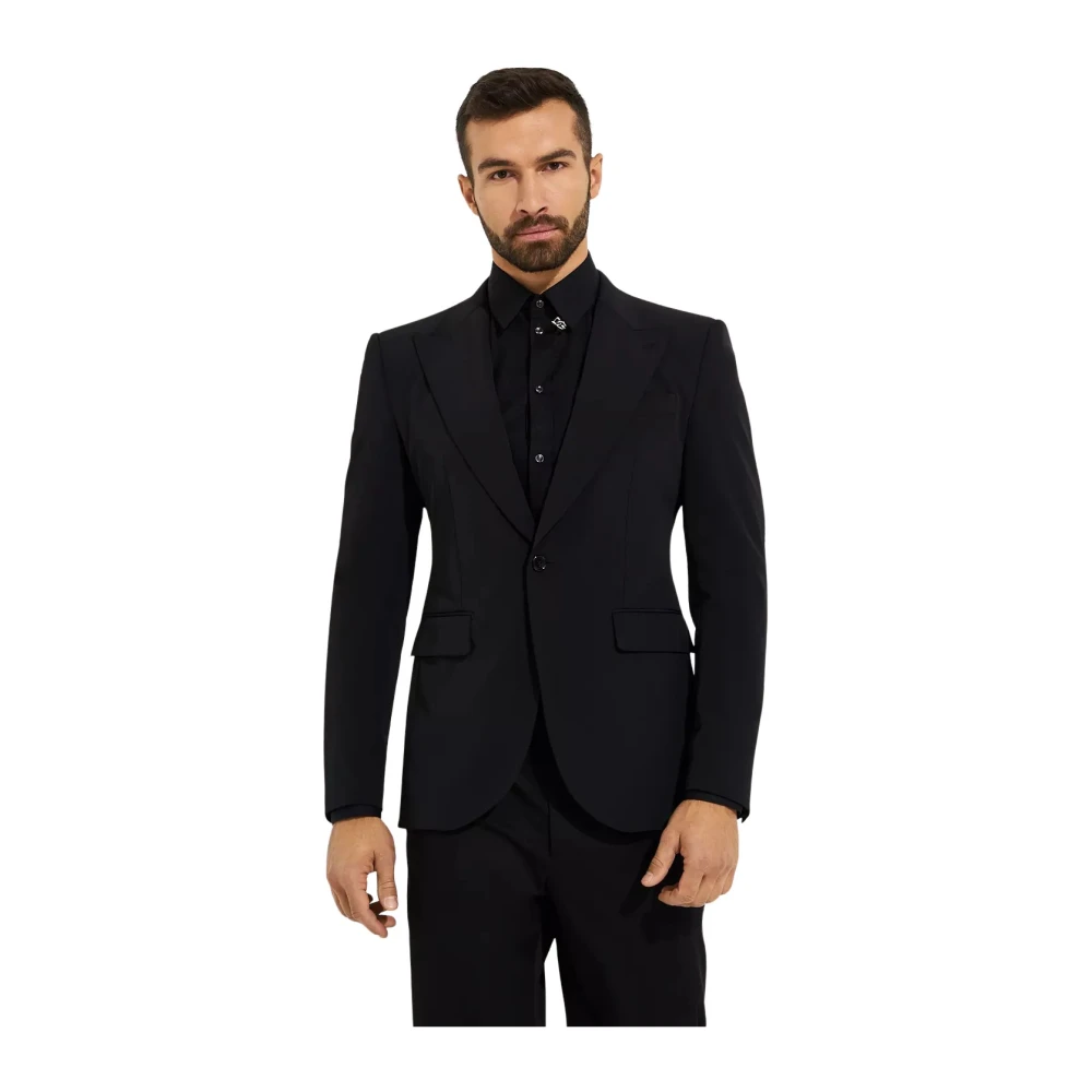 Dolce & Gabbana Uomo Nero Giacche, L, New,