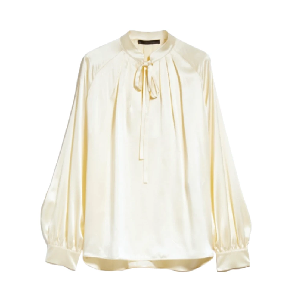 Max Mara Ivory Shirts voor Dames Beige Dames