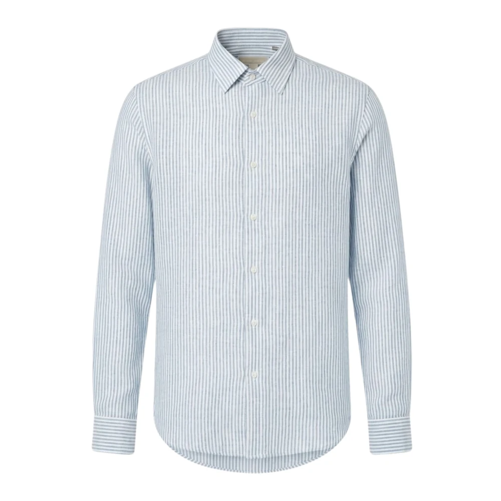 Michael Kors Men's Blue Casual Shirts, Xl, Camicia
