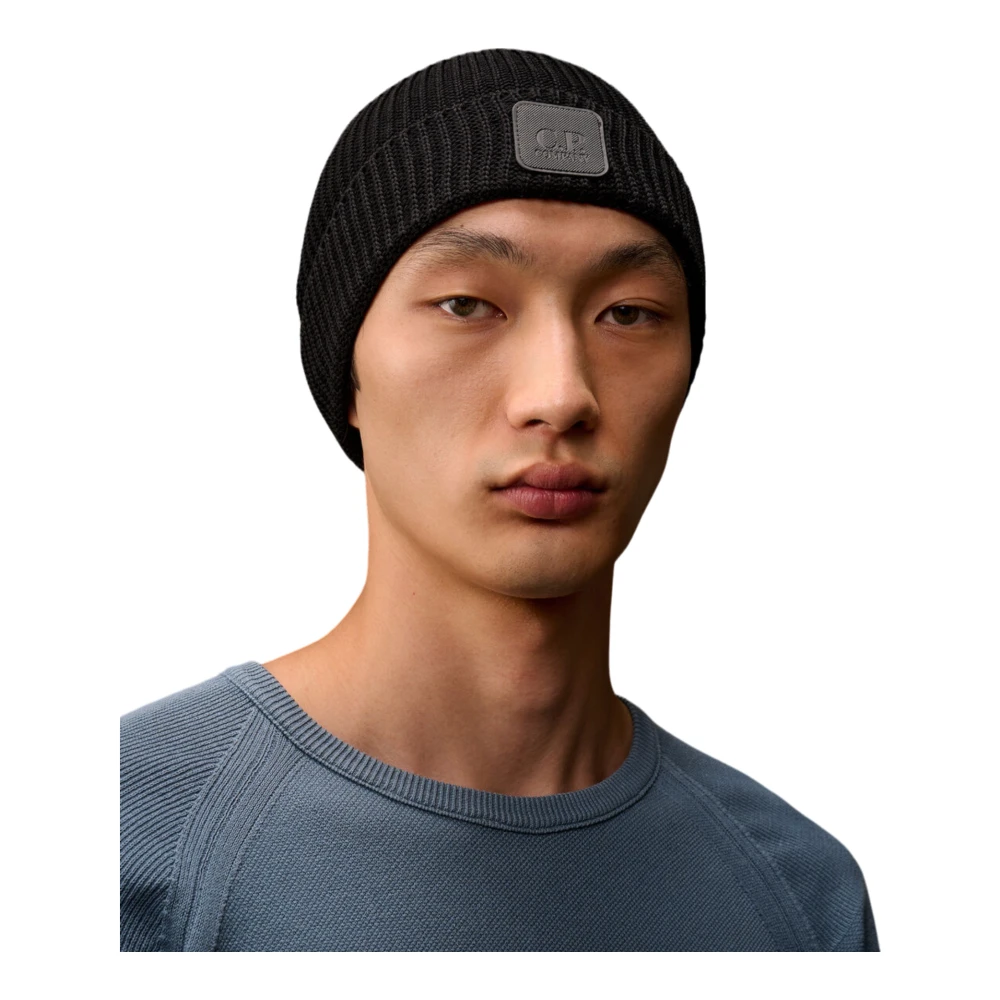 C.P. Company Merino Beanie Metropolis Wollen Muts Bruin Brown Heren